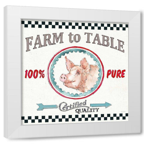 Farm Signs IV White Modern Wood Framed Art Print by Tavoletti, Anne