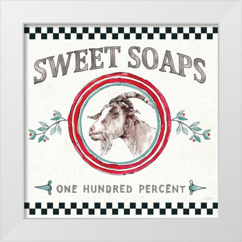 Farm Signs V White Modern Wood Framed Art Print by Tavoletti, Anne