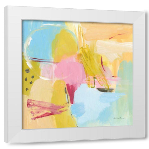 Transition II White Modern Wood Framed Art Print by Zaman, Farida
