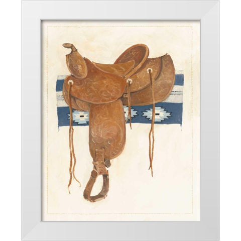 Western Saddle II Light White Modern Wood Framed Art Print by Tillmon, Avery