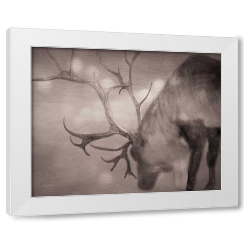 If on a Winters Night Sepia White Modern Wood Framed Art Print by Bevan, Keri