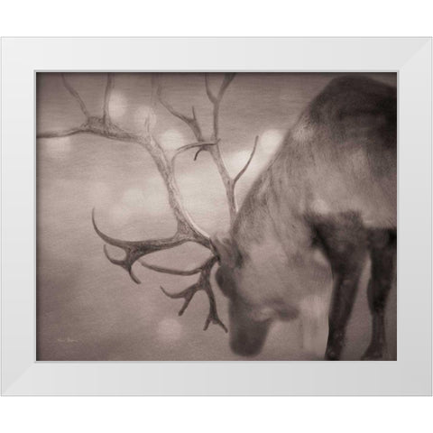 If on a Winters Night Sepia White Modern Wood Framed Art Print by Bevan, Keri