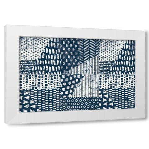 Mark Making Tile VI White Modern Wood Framed Art Print by Hershey, Moira