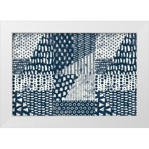 Mark Making Tile VI White Modern Wood Framed Art Print by Hershey, Moira