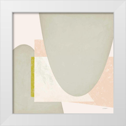 Blackbird Neutral White Modern Wood Framed Art Print by Schick, Mike