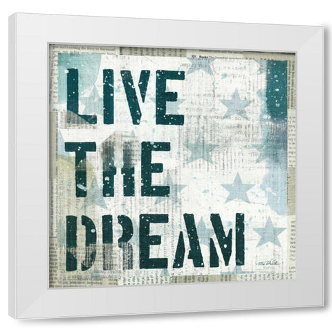 American Dream I White Modern Wood Framed Art Print by Mullan, Michael