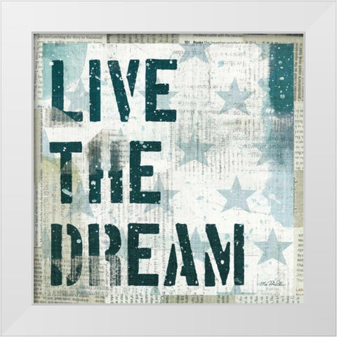 American Dream I White Modern Wood Framed Art Print by Mullan, Michael