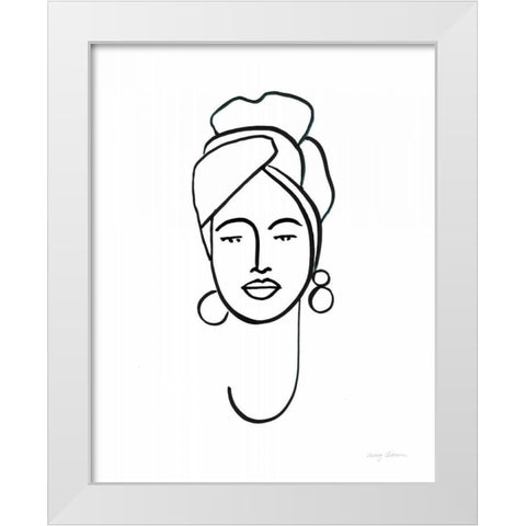 Beauty II White Modern Wood Framed Art Print by Tillmon, Avery
