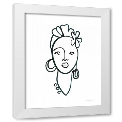 Beauty III White Modern Wood Framed Art Print by Tillmon, Avery