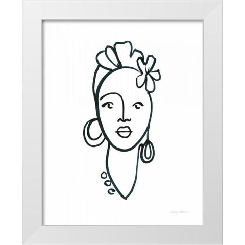 Beauty III White Modern Wood Framed Art Print by Tillmon, Avery
