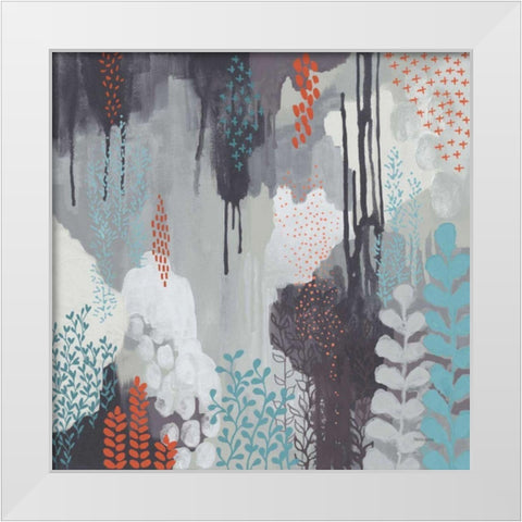 Gray Forest I White Modern Wood Framed Art Print by Ferguson, Kathy
