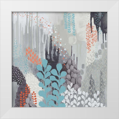 Gray Forest II White Modern Wood Framed Art Print by Ferguson, Kathy