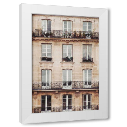 Across the Street II Neutral White Modern Wood Framed Art Print by Marshall, Laura