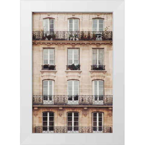 Across the Street II Neutral White Modern Wood Framed Art Print by Marshall, Laura
