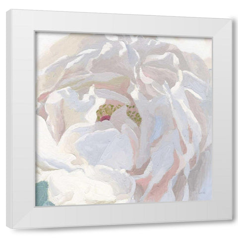 Essence of June Floral I White Modern Wood Framed Art Print by Wiens, James