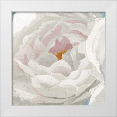 Essence of June Floral II White Modern Wood Framed Art Print by Wiens, James