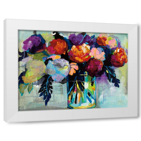 A Colorful Life White Modern Wood Framed Art Print by Vertentes, Jeanette