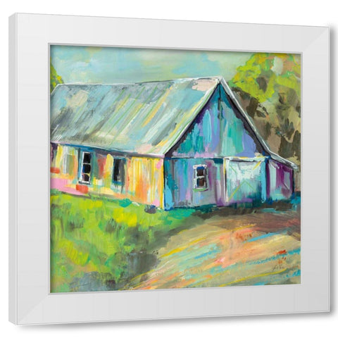 Going to the Country I White Modern Wood Framed Art Print by Vertentes, Jeanette