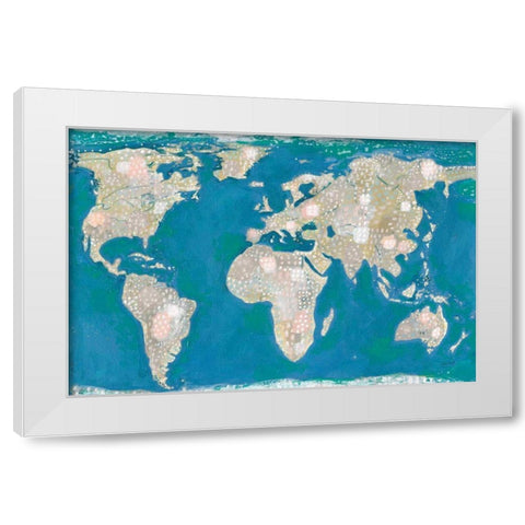 Artsy World White Modern Wood Framed Art Print by Mack, Lynn