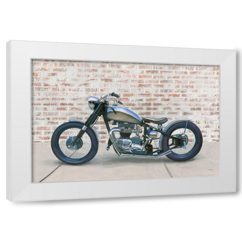 Lets Roll II White Modern Wood Framed Art Print by Wiens, James