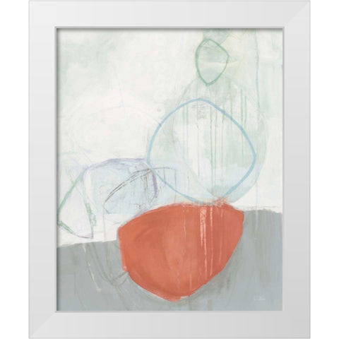 Circle Tower Light White Modern Wood Framed Art Print by Davies, Jane