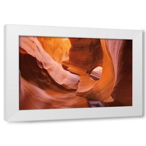 Lower Antelope Canyon II White Modern Wood Framed Art Print by Majchrowicz, Alan