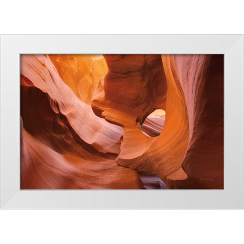 Lower Antelope Canyon II White Modern Wood Framed Art Print by Majchrowicz, Alan