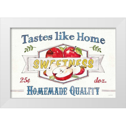 Fruit Stand I White Modern Wood Framed Art Print by Tavoletti, Anne