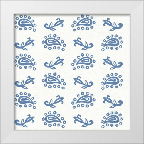 Fruit Stand Pattern IIB White Modern Wood Framed Art Print by Tavoletti, Anne