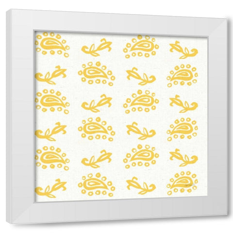 Fruit Stand Pattern IIC White Modern Wood Framed Art Print by Tavoletti, Anne