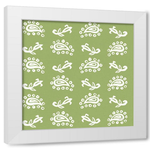 Fruit Stand Pattern IIH White Modern Wood Framed Art Print by Tavoletti, Anne