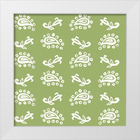 Fruit Stand Pattern IIH White Modern Wood Framed Art Print by Tavoletti, Anne