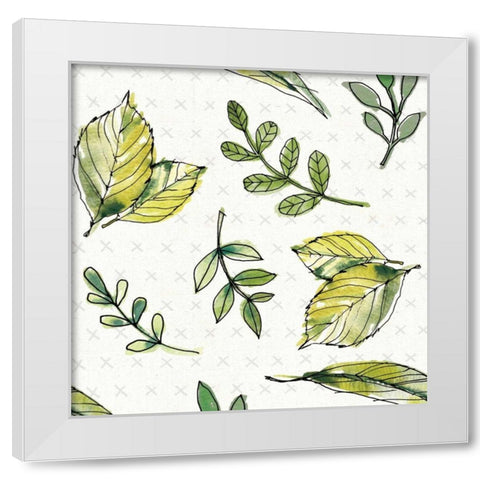 Fruit Stand Pattern III White Modern Wood Framed Art Print by Tavoletti, Anne