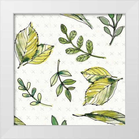 Fruit Stand Pattern III White Modern Wood Framed Art Print by Tavoletti, Anne