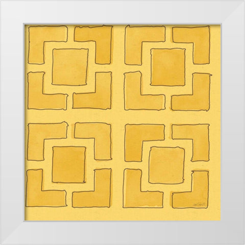 Fruit Stand Pattern IVC White Modern Wood Framed Art Print by Tavoletti, Anne