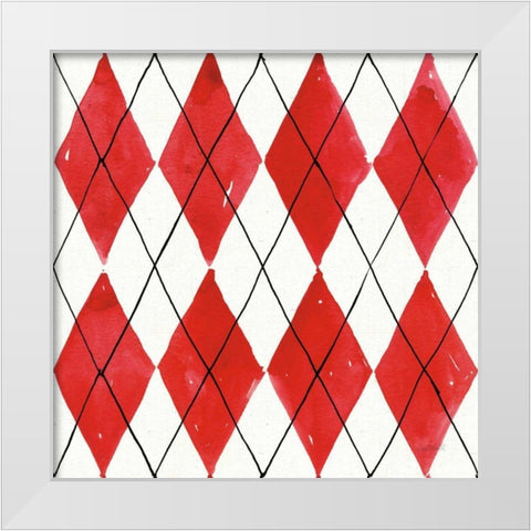 Fruit Stand Pattern VA White Modern Wood Framed Art Print by Tavoletti, Anne