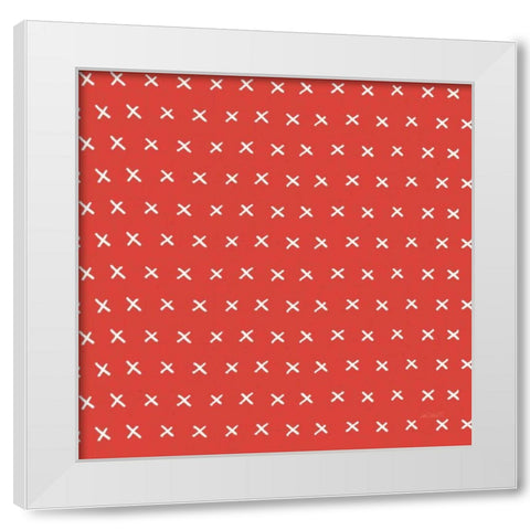 Fruit Stand Pattern VIB White Modern Wood Framed Art Print by Tavoletti, Anne