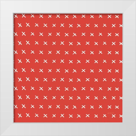 Fruit Stand Pattern VIB White Modern Wood Framed Art Print by Tavoletti, Anne
