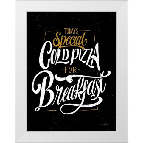 Guilty Pleasures Black Crop White Modern Wood Framed Art Print by Thorns, Becky