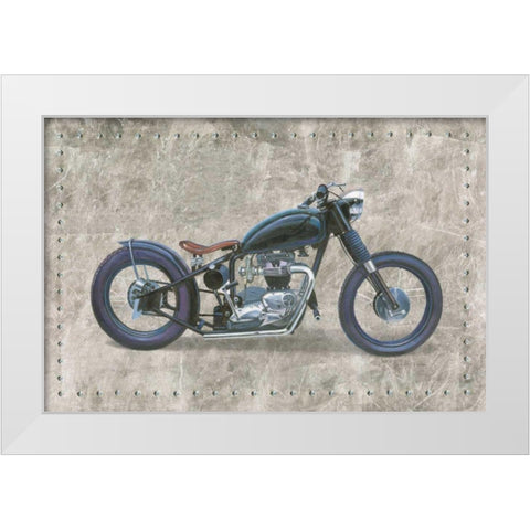 Lets Roll I Gray White Modern Wood Framed Art Print by Wiens, James