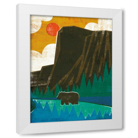 Big Sky IV No Words v2 White Modern Wood Framed Art Print by Mullan, Michael