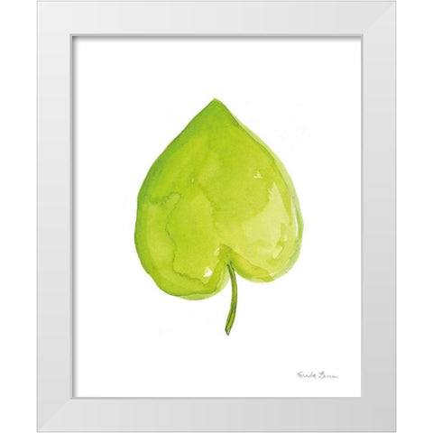 Fresh and Green III White Modern Wood Framed Art Print by Zaman, Farida