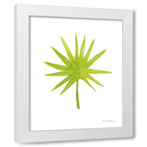 Fresh and Green V White Modern Wood Framed Art Print by Zaman, Farida