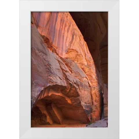 Buckskin Gulch II White Modern Wood Framed Art Print by Majchrowicz, Alan