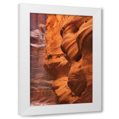 Buckskin Gulch III White Modern Wood Framed Art Print by Majchrowicz, Alan