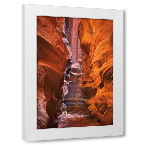 Buckskin Gulch IV White Modern Wood Framed Art Print by Majchrowicz, Alan