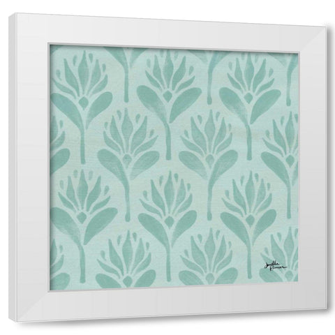 Spring Botanical Pattern VA White Modern Wood Framed Art Print by Penner, Janelle