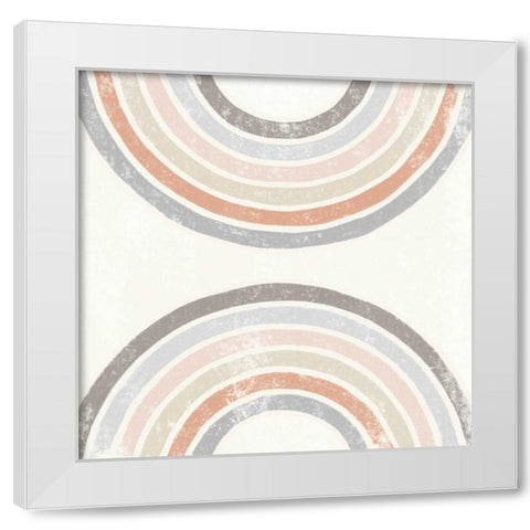Over the Rainbow I White Modern Wood Framed Art Print by Hershey, Moira