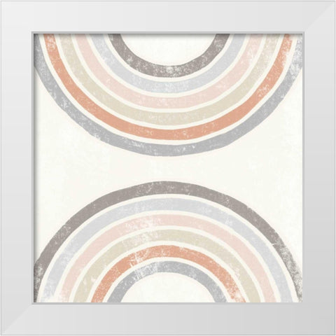 Over the Rainbow I White Modern Wood Framed Art Print by Hershey, Moira
