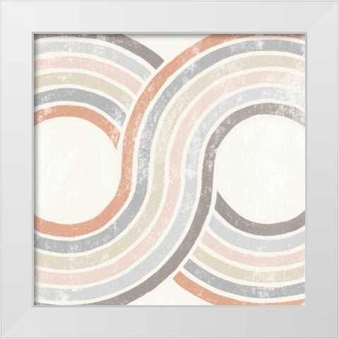 Over the Rainbow II White Modern Wood Framed Art Print by Hershey, Moira
